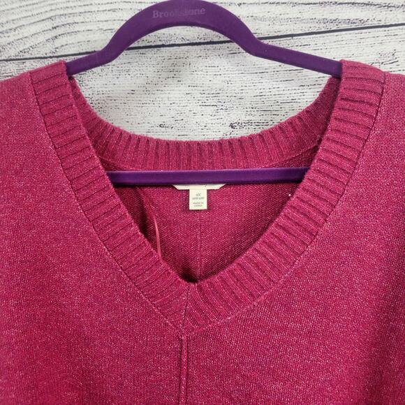 Terra & Sky Women’s Plus Size V-Neck Tunic Sweater 20W-22W NWT - Picture 2 of 9